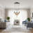 Adjustable Height Modern 6-Light Cluster Pendant