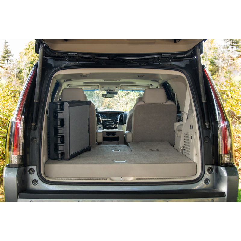 Gray and Black Tri-Fold Skid Resistant Pet Ramp