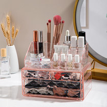 Froppi Multi-Purpose Makeup Organiser for Dressing Table, 4 Compartments,  L26.5 W18.2 H34.7 cm - Froppi storage boxes and home furniture