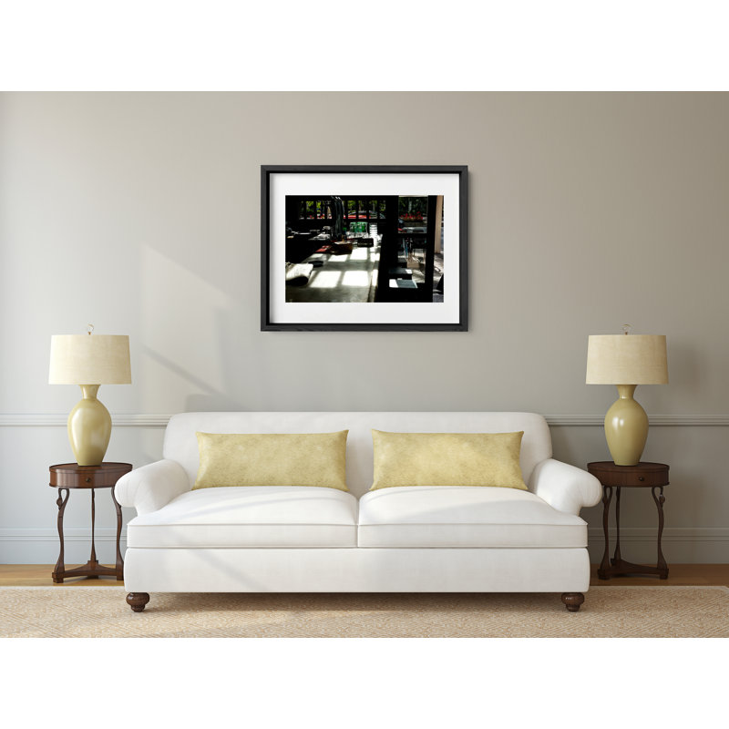 Madrid Café Morning Print by Joseph Regan, Black, 14" H x 16" W x 0.75" D