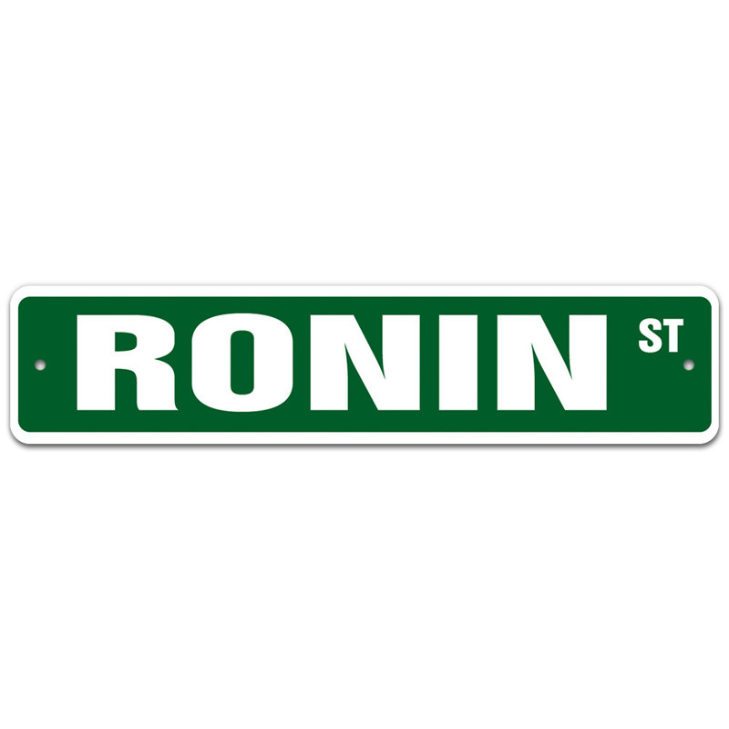 Plaque de rue, H 6 po x l 24 po x P 0,1 po