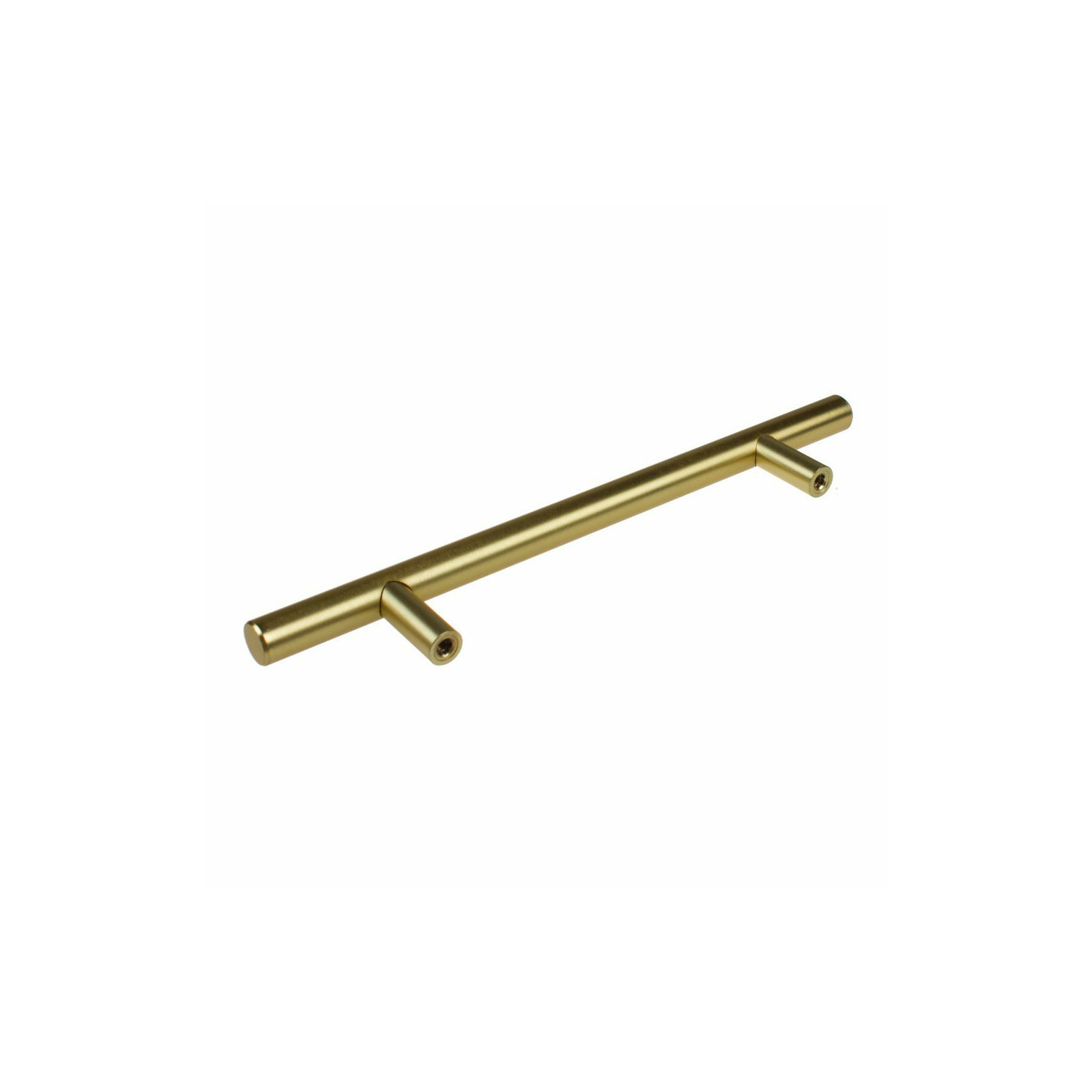 Roman 5-1/16" Center to Center Modern Bar Pull, Satin Gold