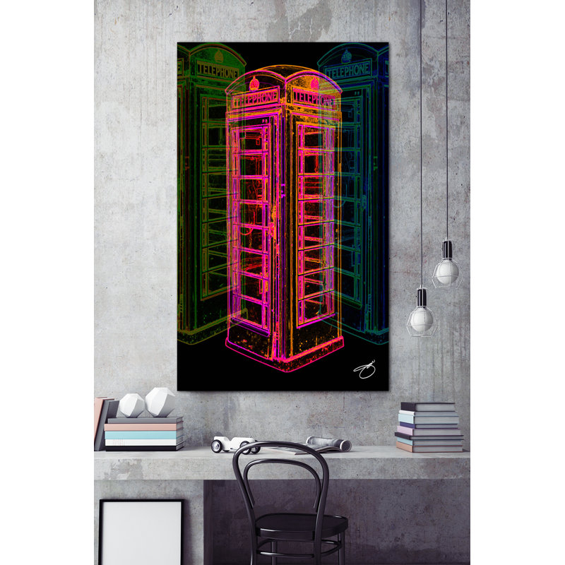 «London Calling», reproduction d'impression, H 40 po x l 24 po x P 1 po, Toile tendue