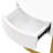 Rotating Round High Gloss Marble Pattern Round Side Table Set (Set Of 2)