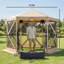 Spacious Camping Canopy Screen House,Outdoor Pop Up Gazebo Screen Tent-125092592