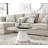Palm Luxury Pedestal Round Coffee Table-898996781