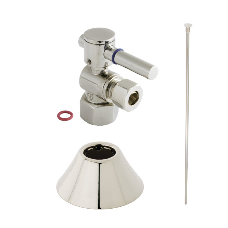 Ensemble de garniture de toilette Kingston, Polished Nickel