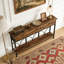 Table d'appoint longue avec tiroirs de rangement