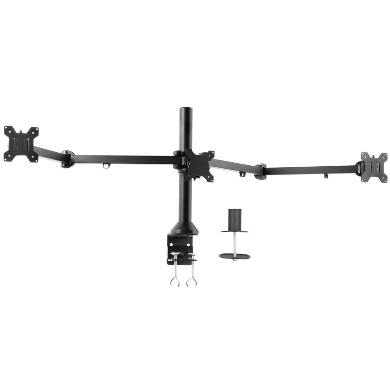 ErgoFlex Triple 13"-32" High-Grade Steel Monitor Desk Mount