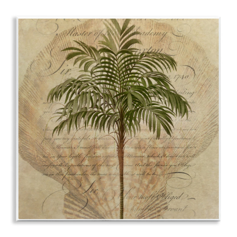 Plaque murale discrète «Tropics Palm», design par Steve Hunziker