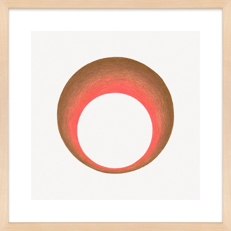 Torus 4 Painting by Katy Montica, Brown, 16" H x 16" W x 1.25" D 