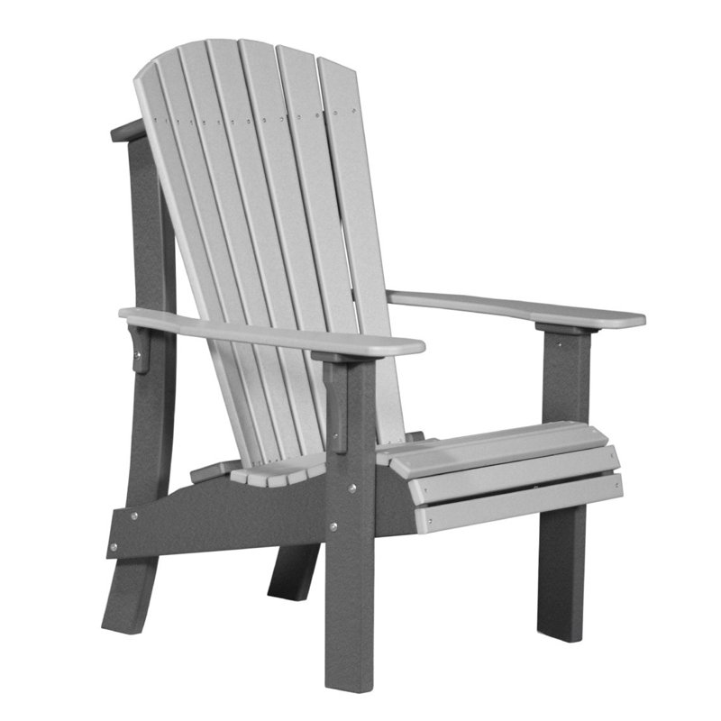 Chaise adirondack en plastique royal Zussen, Gris colombe / ardoise