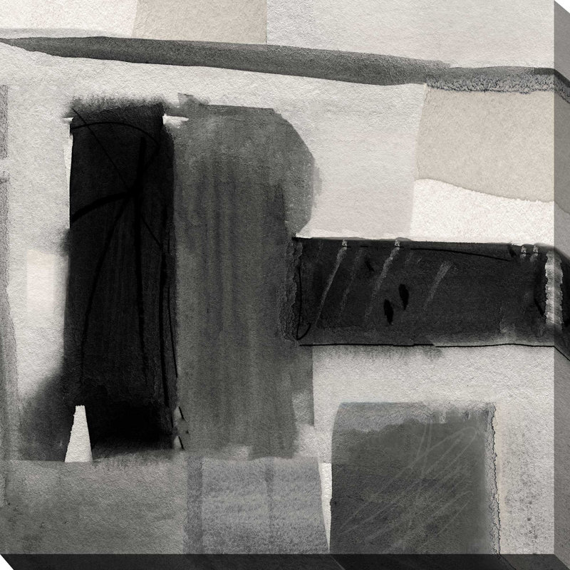 «Evening Shadows II» par Susan Jill - Peinture, L 18 po x H 18 po, Toile tendue