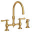 Chesterfield Kitchen Bridge Faucet with Side Spray-351944940