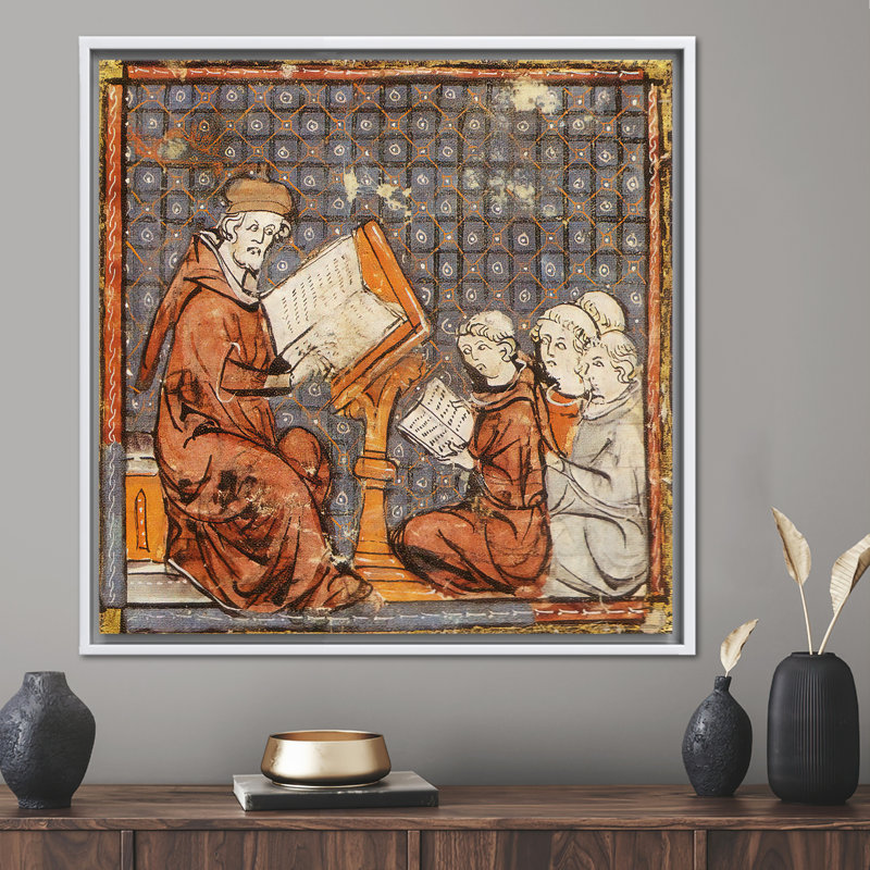 Print on Canvas, 80 cm H x 80 cm W, White Floater Framed