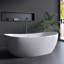 Baignoire de trempage autoportante en acrylique 65 po. Johanna