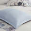 Édredon bleu grand 8 pièces en coton imprimé avec une touche chic décontractée, grand motif floral, comprend 1 édredon, 2 taies décoratives européennes, 3 coussins décoratifs assortis, jupe de lit, fer à repasser infroissable