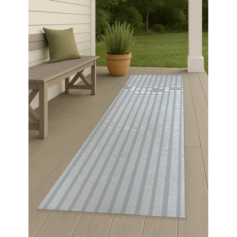 Tapis d'extérieur antidérapant Comb Row, Tapis de couloir 2 pi 6 po x 8 pi