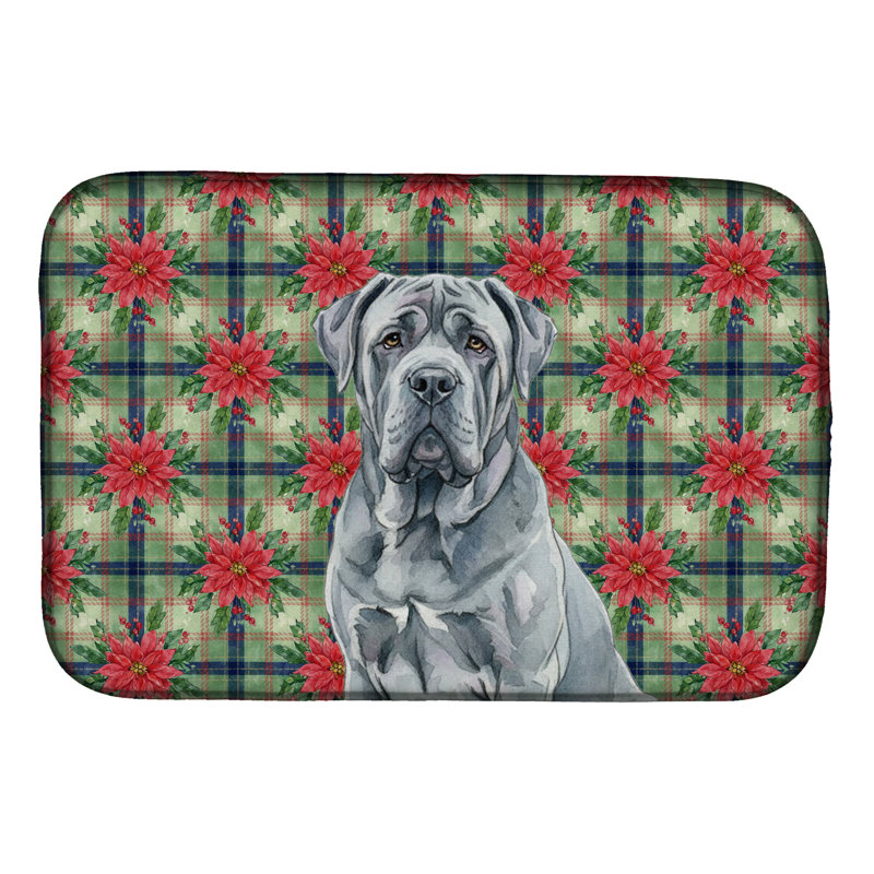 Tapis de séchage bleu napolitain, Bleu