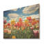 Beauté de champ de tulipes jaunes et oranges - impression de tulipes sur bois-882527166