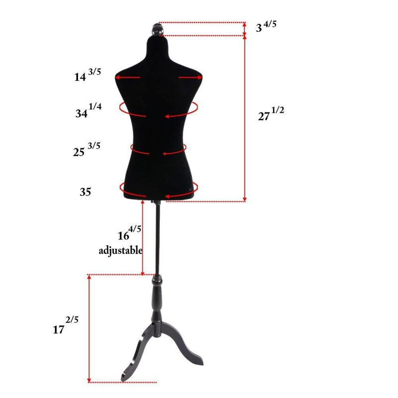 Forme de robe avec trépied H 27 po x l 15 po x p 10 po rebuyhome
