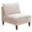 Salon modulaire 6 pièces avec 4 chaises sans accoudoirs et 2 repose-pieds Blush Pink-352062320