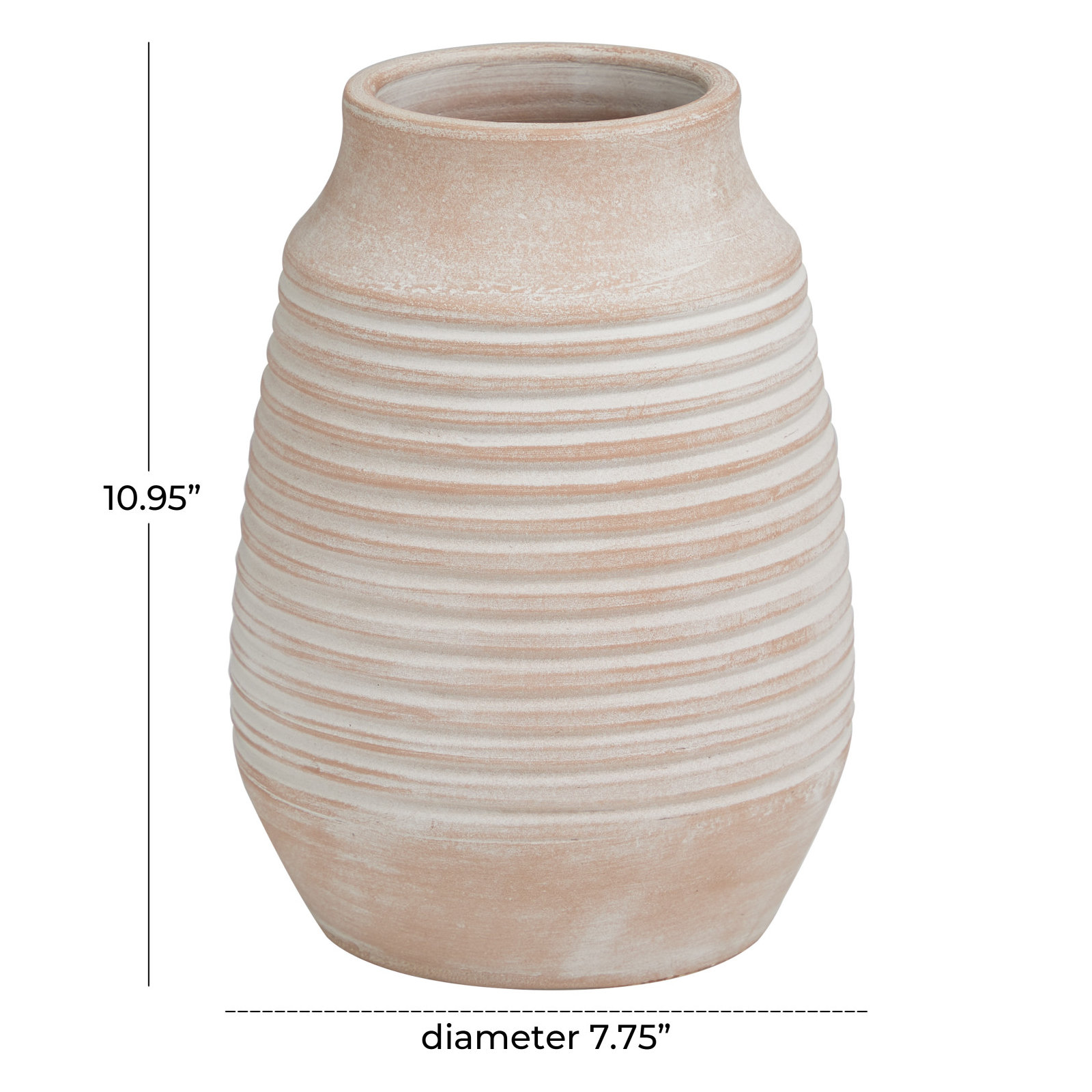 Elverie Terracotta Table Vase, 10.95"