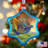 Holiday Splendor 4'' Handmade Glass Holiday Shaped Ornament