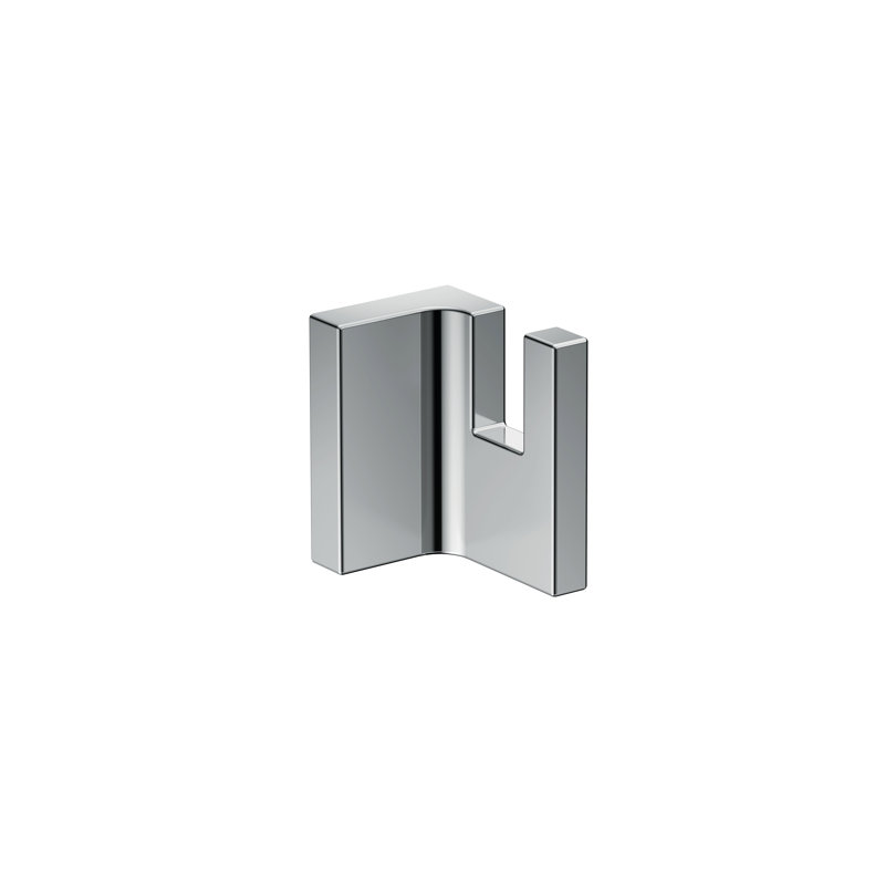 Universal Rectangular Single Robe Hook, Chrome