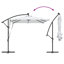 Umbrella with LED Strip Lights Polyester and Aluminium Outdoor Parasol-1633500823-1633500816