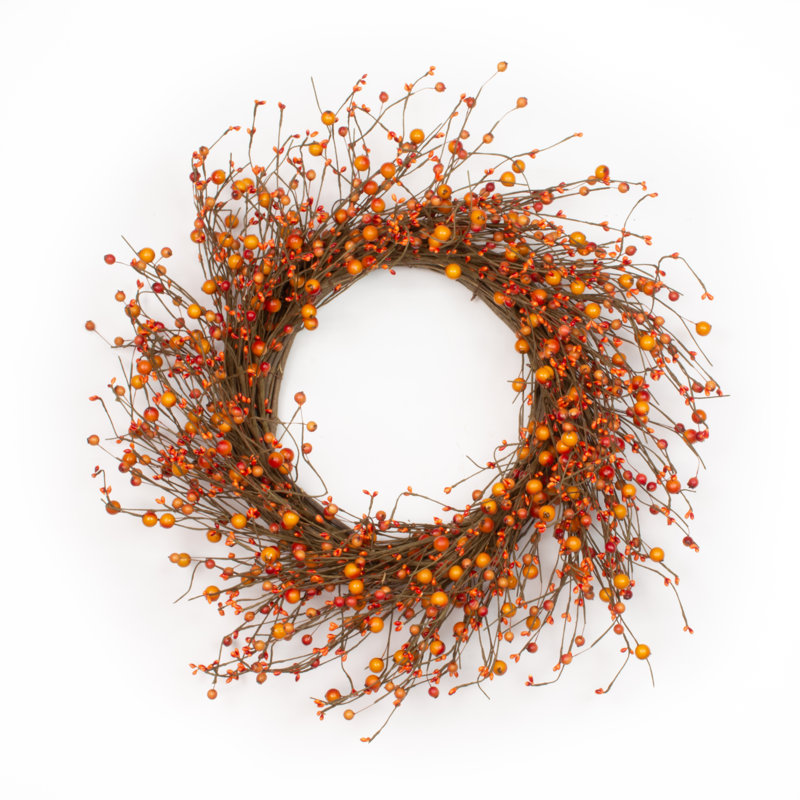 Autumn Berry 22" Silk Wreath