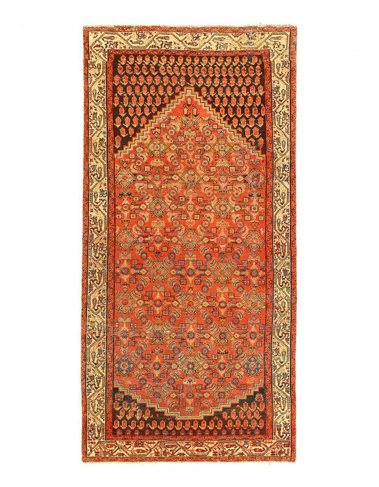 Persian Antique hand knotted Malayer 4'6"X 9'3"