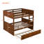 Lit superposé double au-dessus de double avec lit gigogne simple pour chambre à coucher Khaleesa-101957703