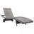 Patio Wicker Chaise Lounge Chairs Set of 2 with Wheels and Side Table-371690564