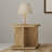 Square Engineered Wood End Table In Mango