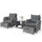 Antilles 2-Person Outdoor All-Weather Wicker Conversation Set with Ottomans and Coffee Table-546666638-591268608