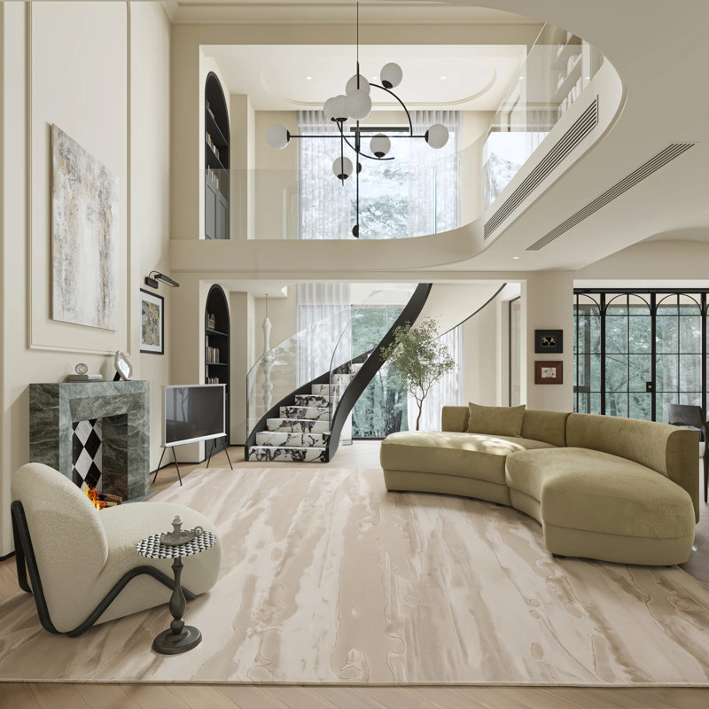 Tapis embossé Marble Water Flow