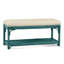 Summer Retreat Wicker Shelf Storage Bench-71425197-86505846