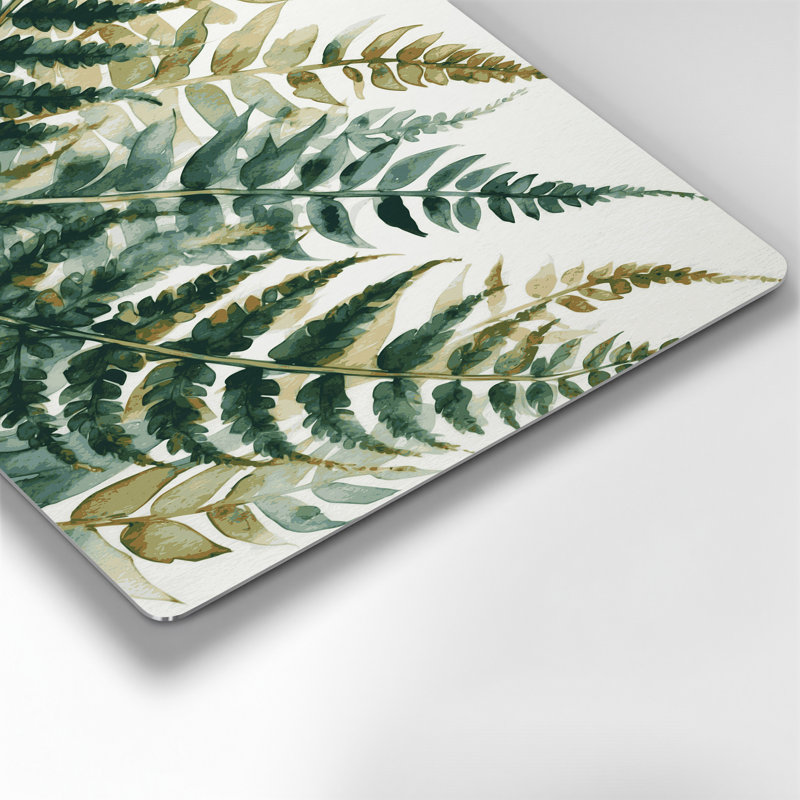 Art mural en métal Botanical Lady Fern, H 132 po x l 168 po x P 0,05 po