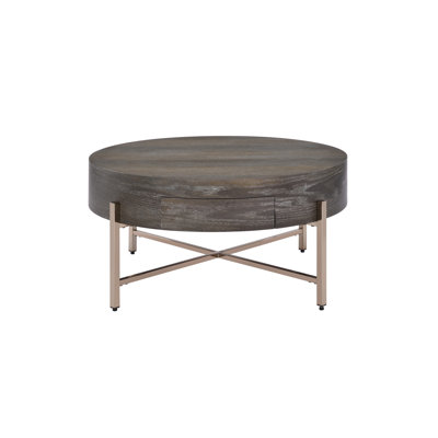 Weyton Light Brown & Champagne Finish Coffee Table