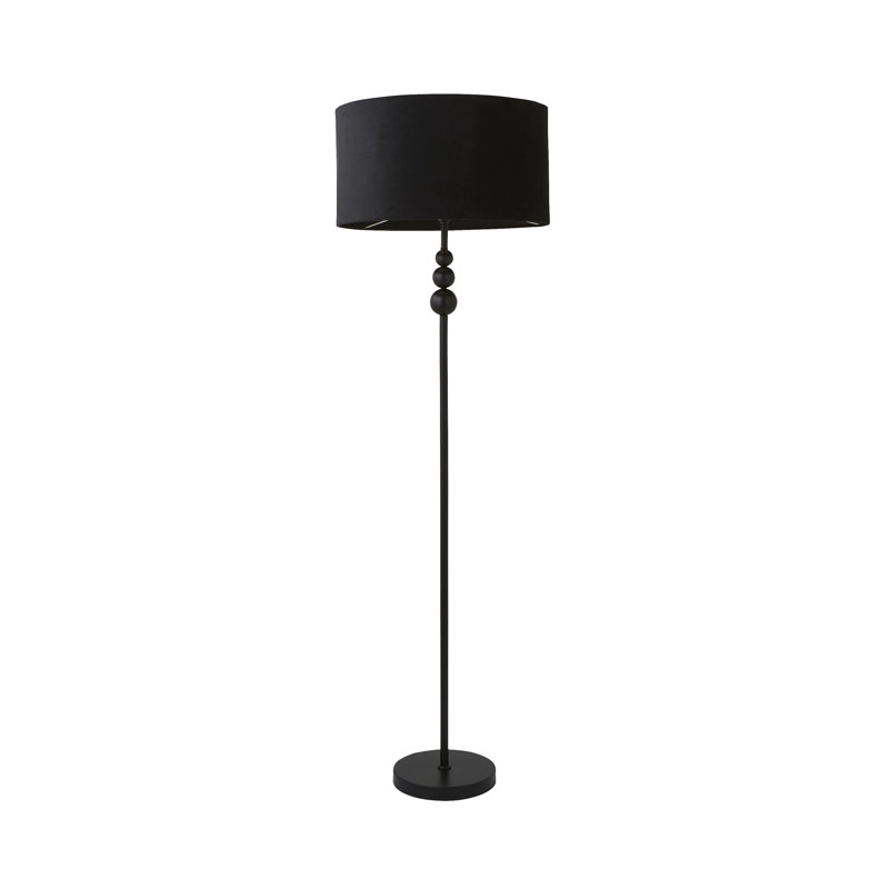 Randalia 145cm Traditional Floor Lamp, Black , Black
