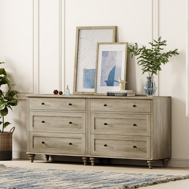 Commode de rangement Scarlett, Gris / Gris