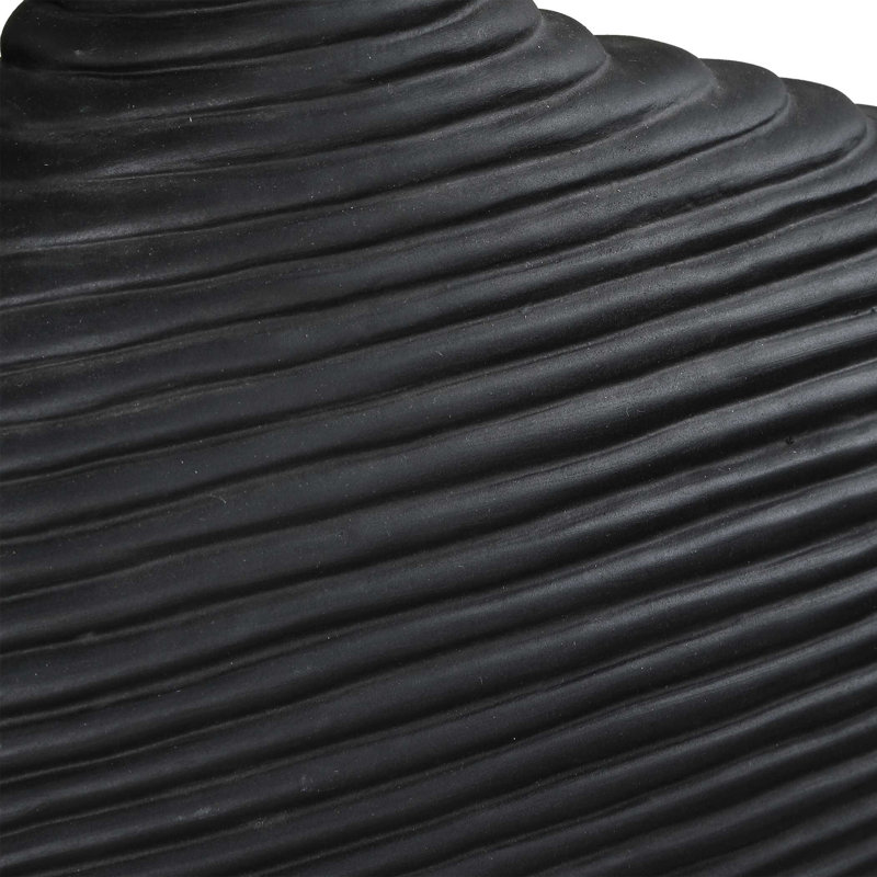 Ensemble de 2 vases noirs superposés Uttermost
