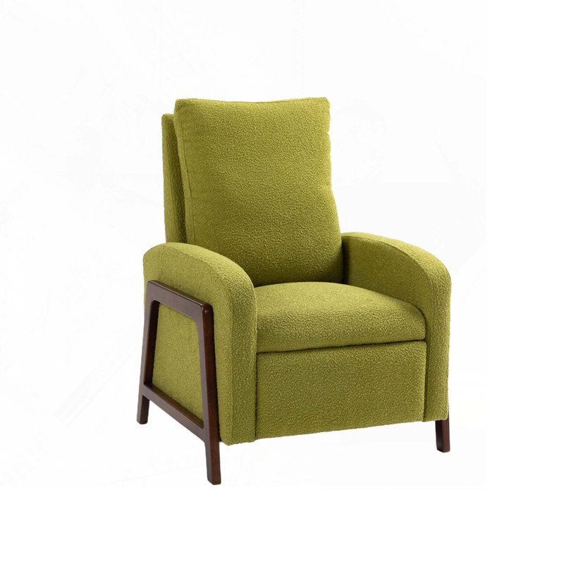 Oana Fabric Upholstered Recliner, Olive Green