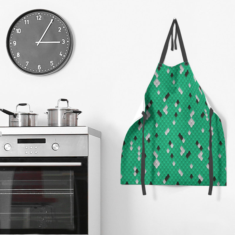 Katelyn Elizabeth Bib Apron, Green/Black