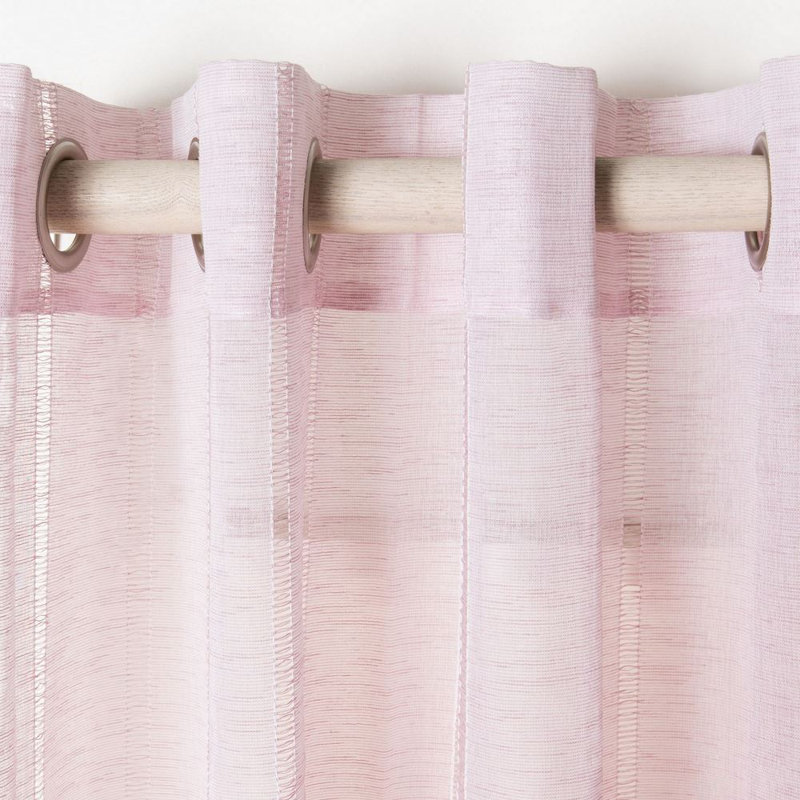 Ricketts Semi Sheer Curtain Single Panel, 52" W x 84" L, Lavender