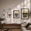 Three Under Crown Graphic - Framed Print-1402348046-1402348045