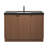 Monterey 47.2" Inch Freestanding Bathroom Vanity + Reinforced Black Acrylic Sink-1053090127