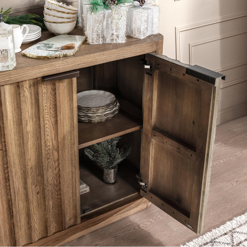 Labelle Oak Veneer Sideboard Buffet
