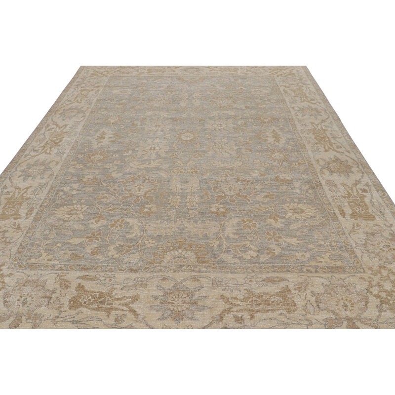 Handmade Silk and Wool Area Rug